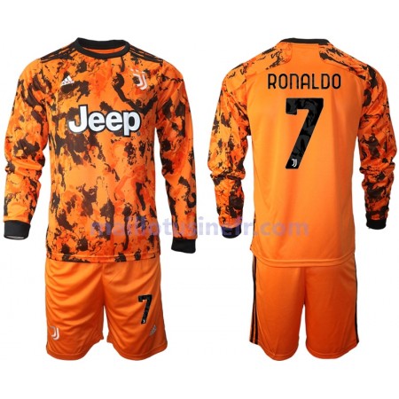 Maillot de Foot Juventus Cristiano Ronaldo 7 Troisième 2020-21 Manches Longues - Enfant